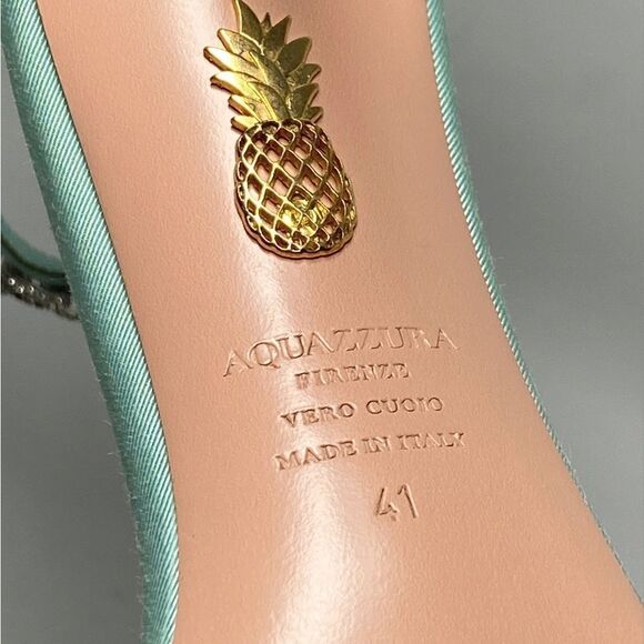 Aquazzura Love Link 105mm Embellished Sandals size 41 - Picture 15 of 16